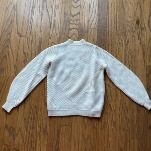 Sezane wool mock turtleneck cream sweater size XS